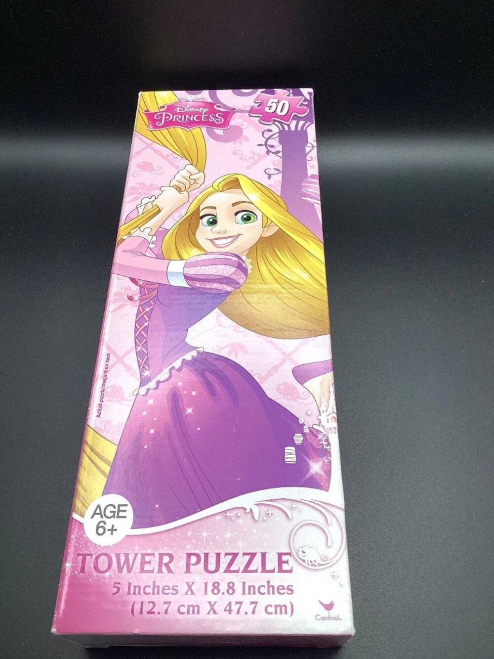 Disney Princesses Tower Puzzle 5 x 18.8 50 pcs Ages 6+ Excellent Used Condition!